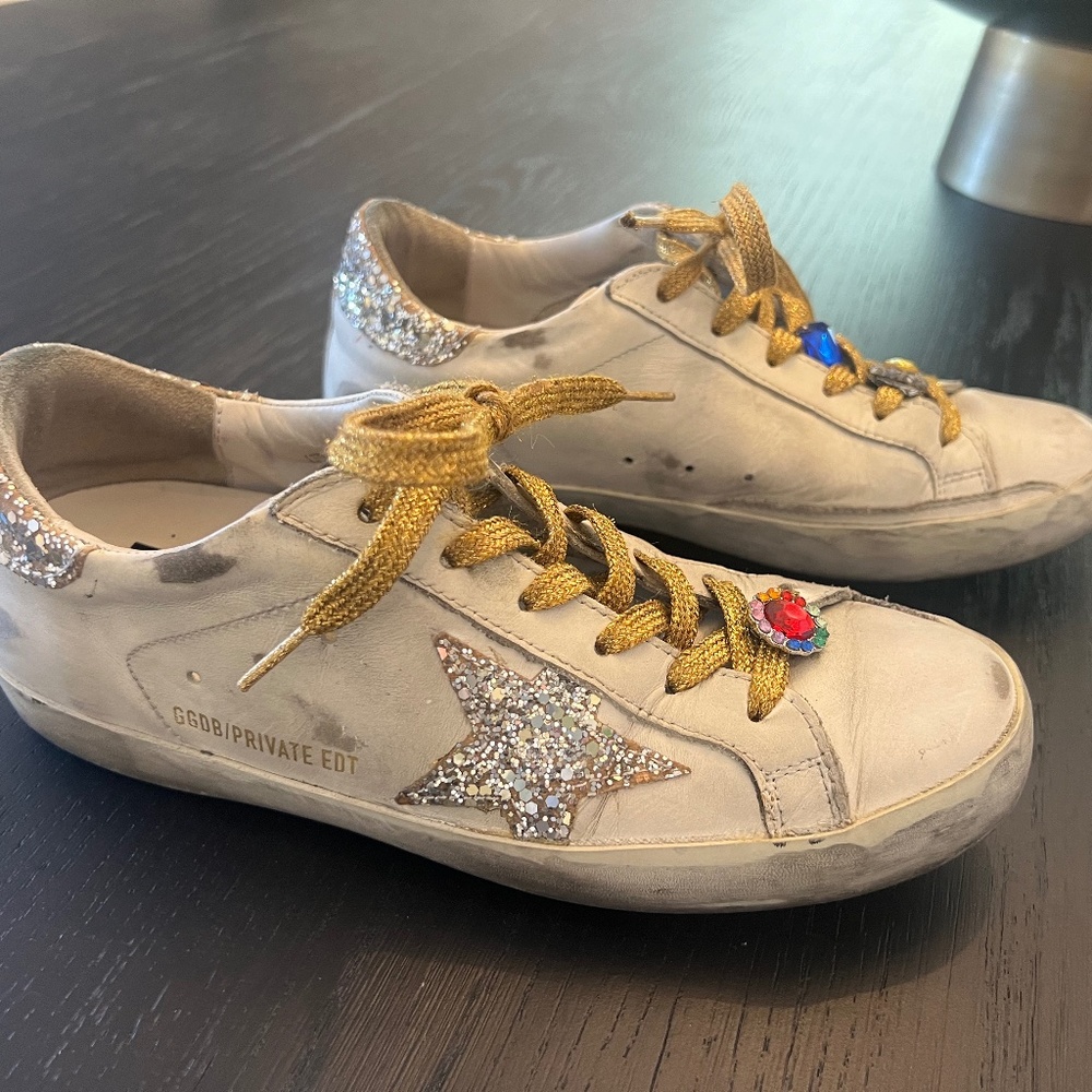 Golden Goose woman’s 38  white / glitter